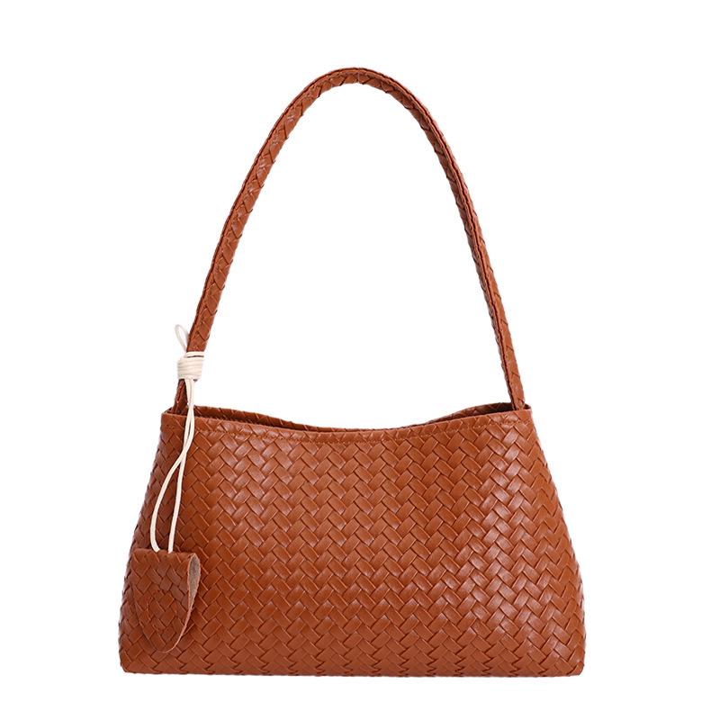 Korean Niche Woven Underarm Bag for Women 2025 - Stylish, Large Capacity, Handheld Mother-Child Shoulder Bag