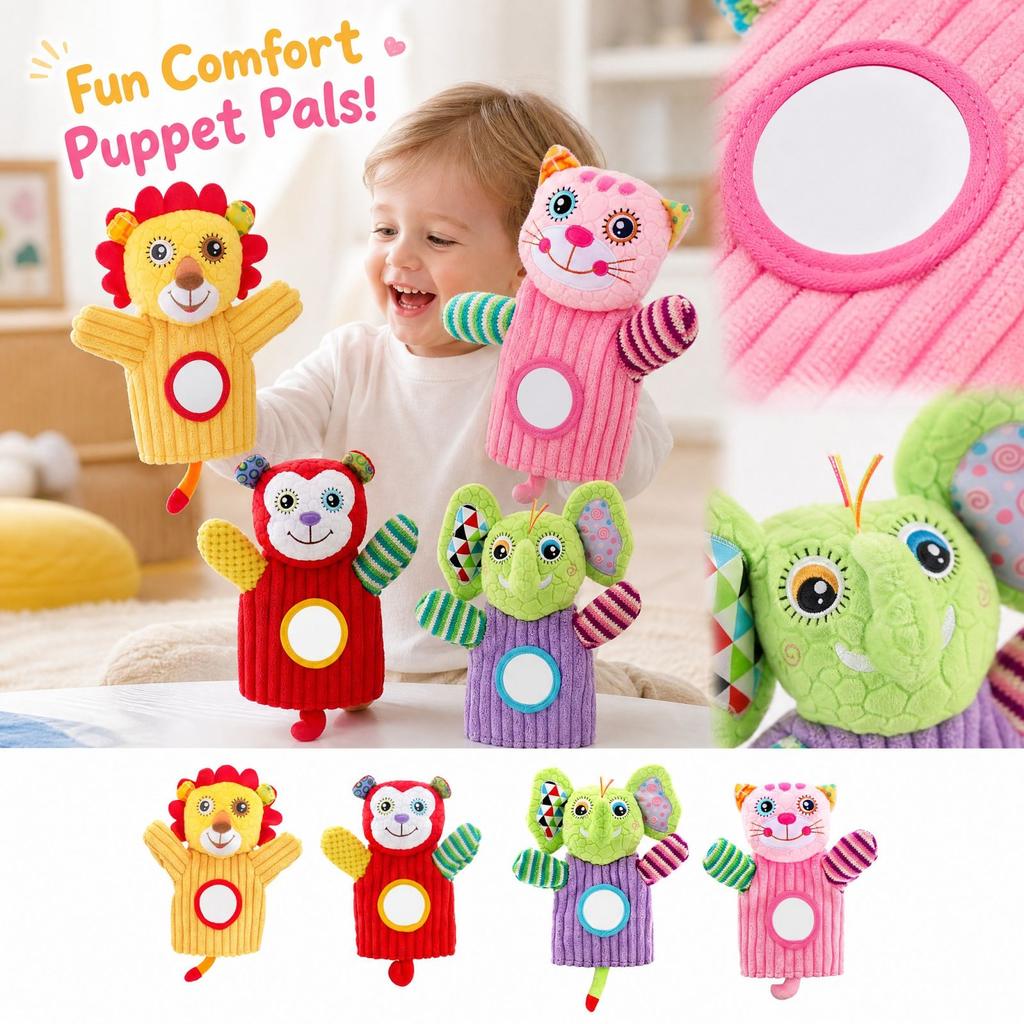 Interactive Animal Hand Puppet for Kids - Parent-Child Toy