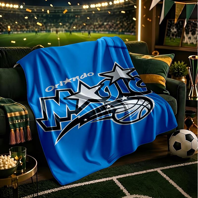 Orlando Basketball Team Blanket Lightweight Flannel Bedding Blanket Perfect for Travel, Camping, Living Rooms, Offices, Sofas, Fan Christmas Gift