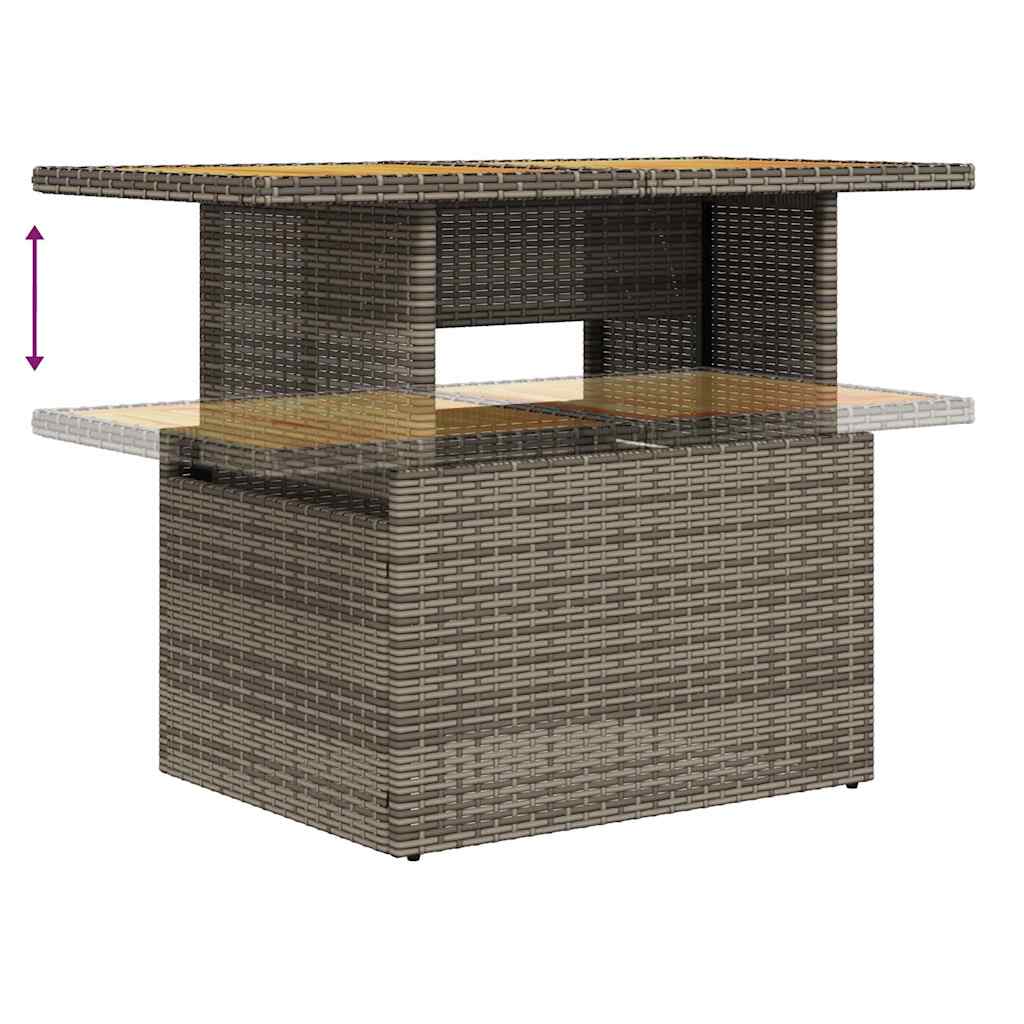 Vidaxl 5-Cz. Set da Giardino, Cuscini, Rattan PE Grigio