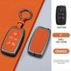 Car Key Case Cover For Land Rover Sport Freelander Discovery 4 Range Rover Sport Lr4 2010-2012 Zinc Alloy Leather Auto Keychain