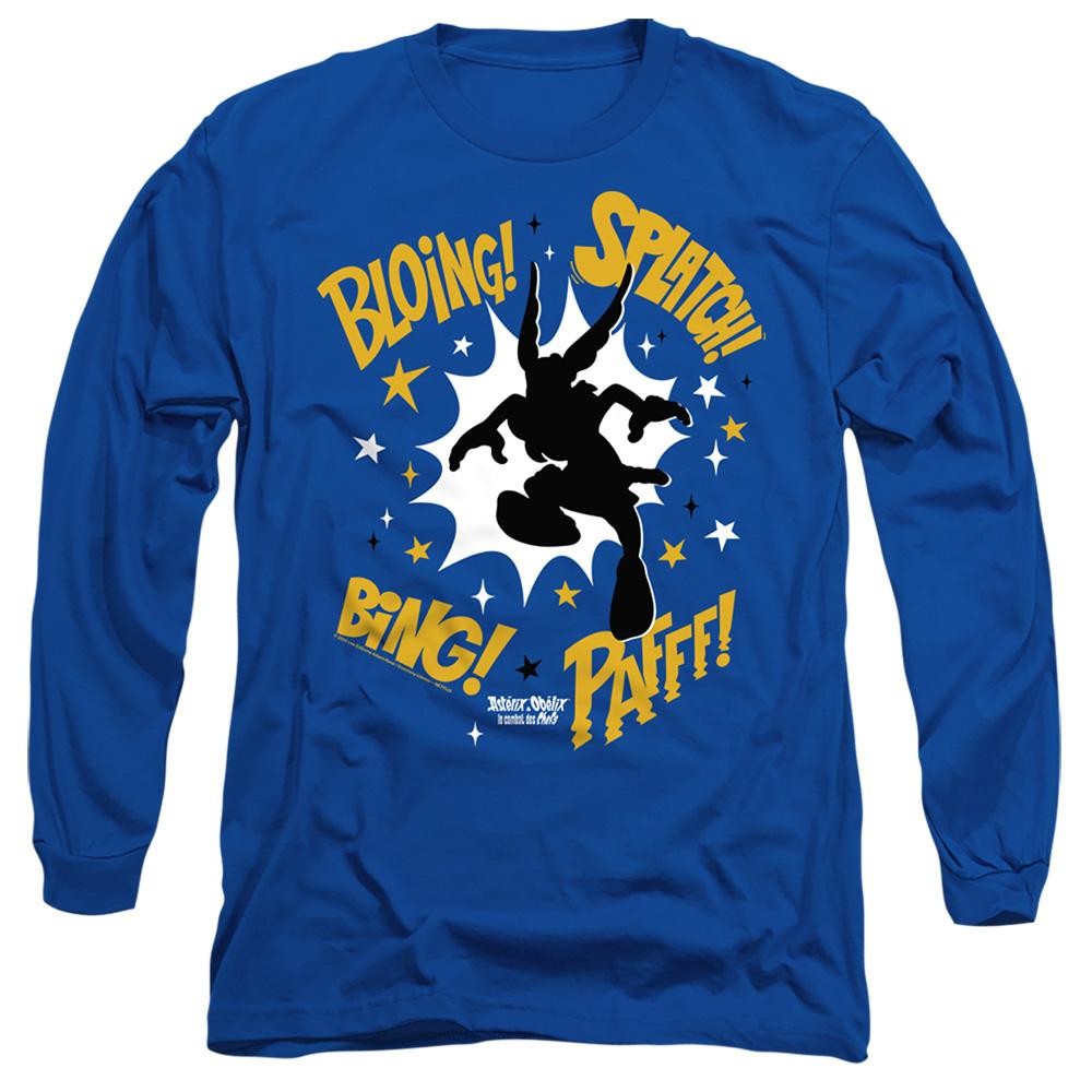 Asterix Unisex Adult Fight Silhouette Long-Sleeved T-Shirt