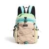 Color Contrast Backpack Large Capacity Outdoor Backpack Student Schoolbag