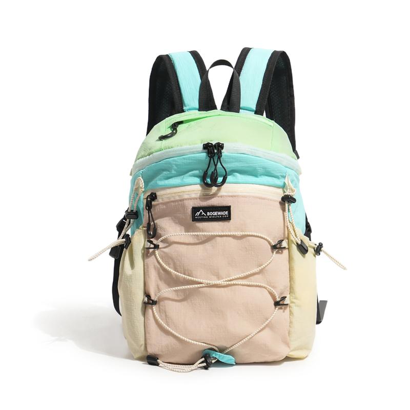 Color Contrast Backpack Large Capacity Outdoor Backpack Student Schoolbag
