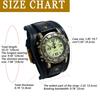 JEWELRYWE Leather Wristwatch Antique