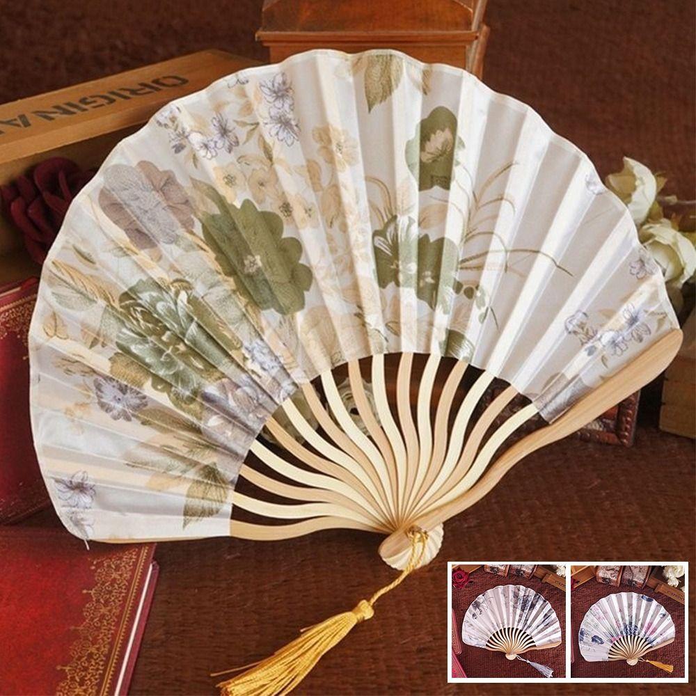 

Chinese Style Folding Fan Wedding Birthday Party Favor Dance Hand Fan Gift Ancient Hand Fan