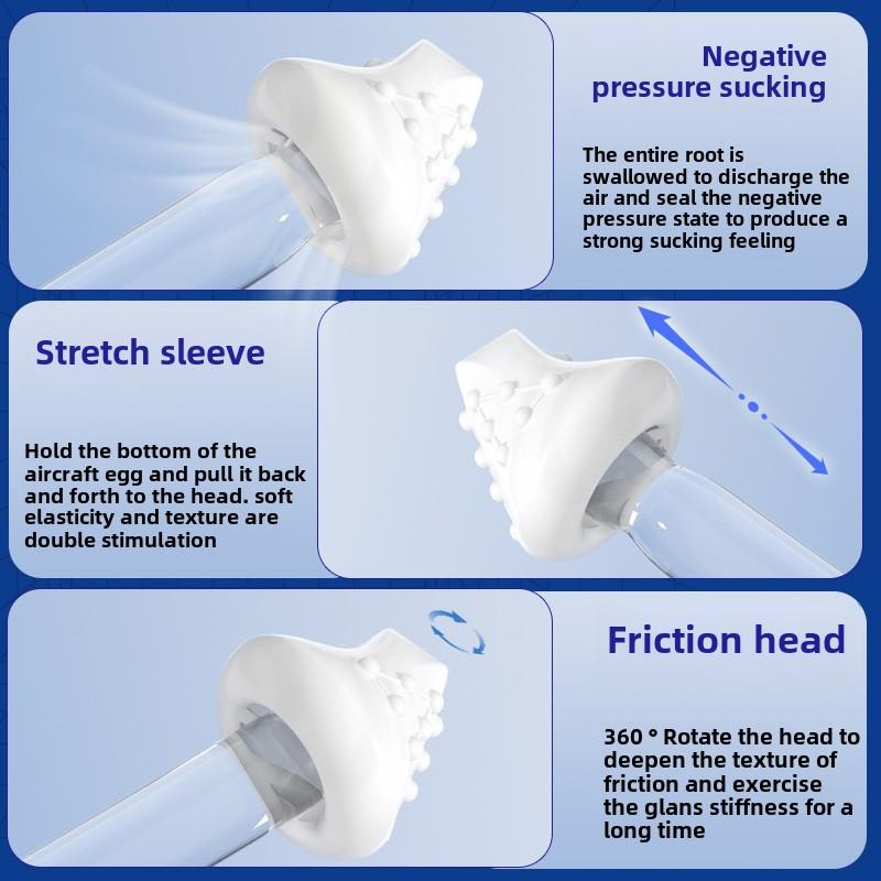 I Fling Jajko Samolot Kubek Galaretkowy Męska Głowa Żółwia Trening Masturbacja Jajko Przenośny Ćwiczący Masturbację Zabawki Seksualne