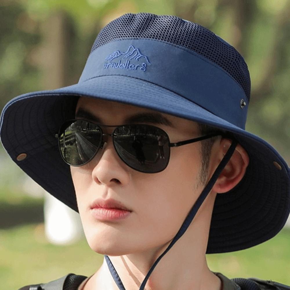 For Men Outdoor Cycling Cap Polyester Bucket Hat With Neck Flap Women Sun Hat Summer UV Protection