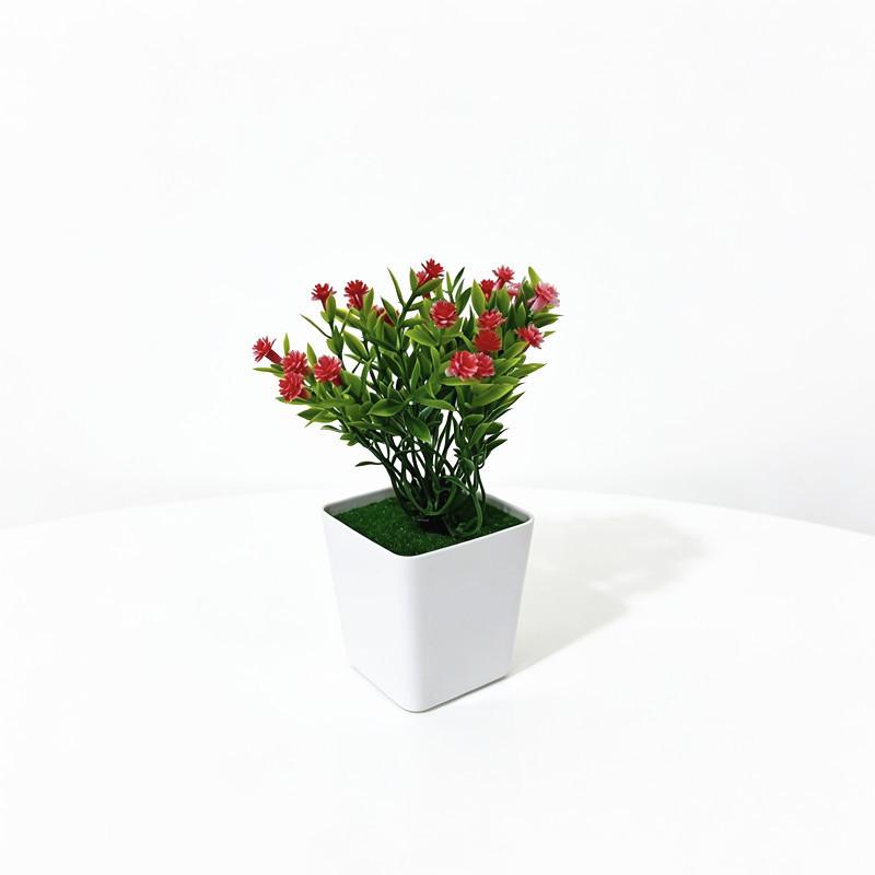Artificial Starry Flower Pot With Base For Home Office Decor And Garden Outdoor Settings
