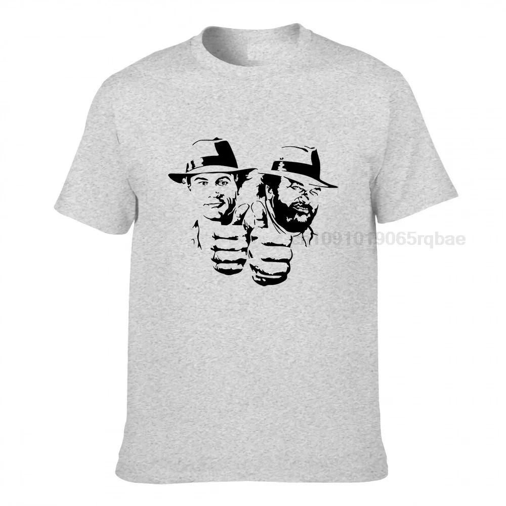Bud Spencer Terence Hill Unisex T Shirt 100 Cotton Short Sleeve Tee Shirt Fighter Crewneck Tshirt Tops Plus Size Gamer Streetwear