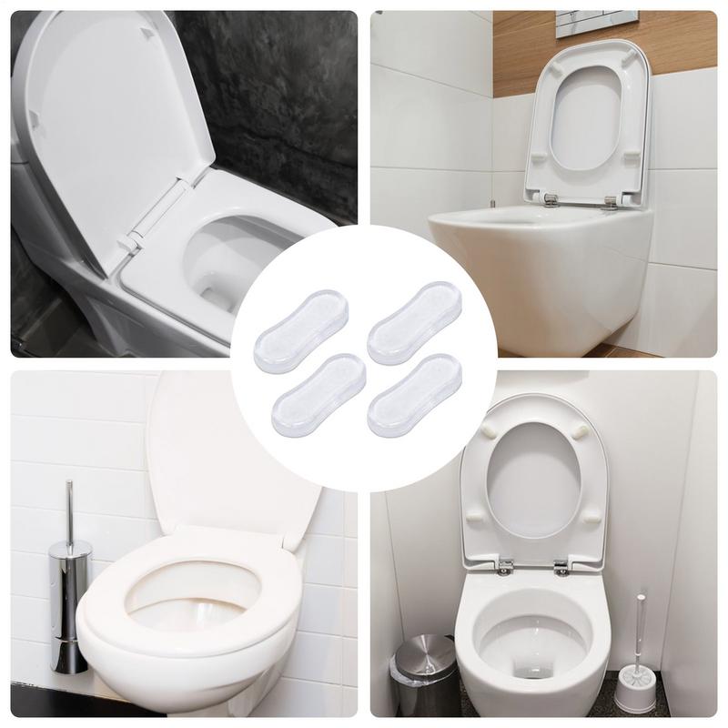 Durable Silicone Toilet Seat Bumper Silicone Rubber Bumpers Toilet Lid Pads Bathroom Replacement Parts Toilet Accessories