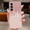 Phone Case For Infinix Hot 70 Jelly Clear TPU Anti-scratch Soft Casing Fashion A to Z Lucky Letter Flower Pattern Couple Shell