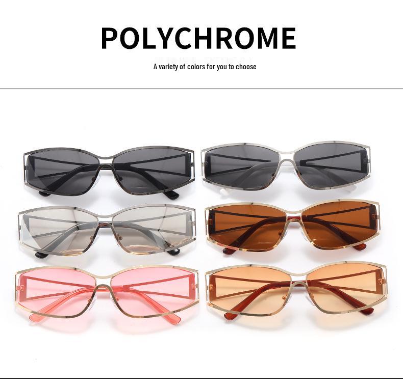 Retro Small Face Cut-Out Sunglasses - European & American Street Style Sunshades