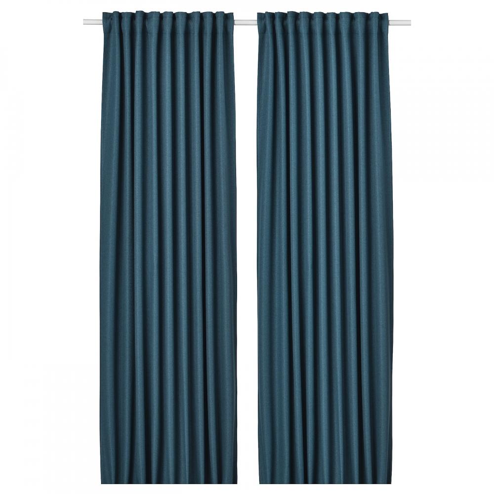 

IKEA ANNAKAJSA ANNAKAJSA затемняющие шторы, 1 пара синие 145x250 см