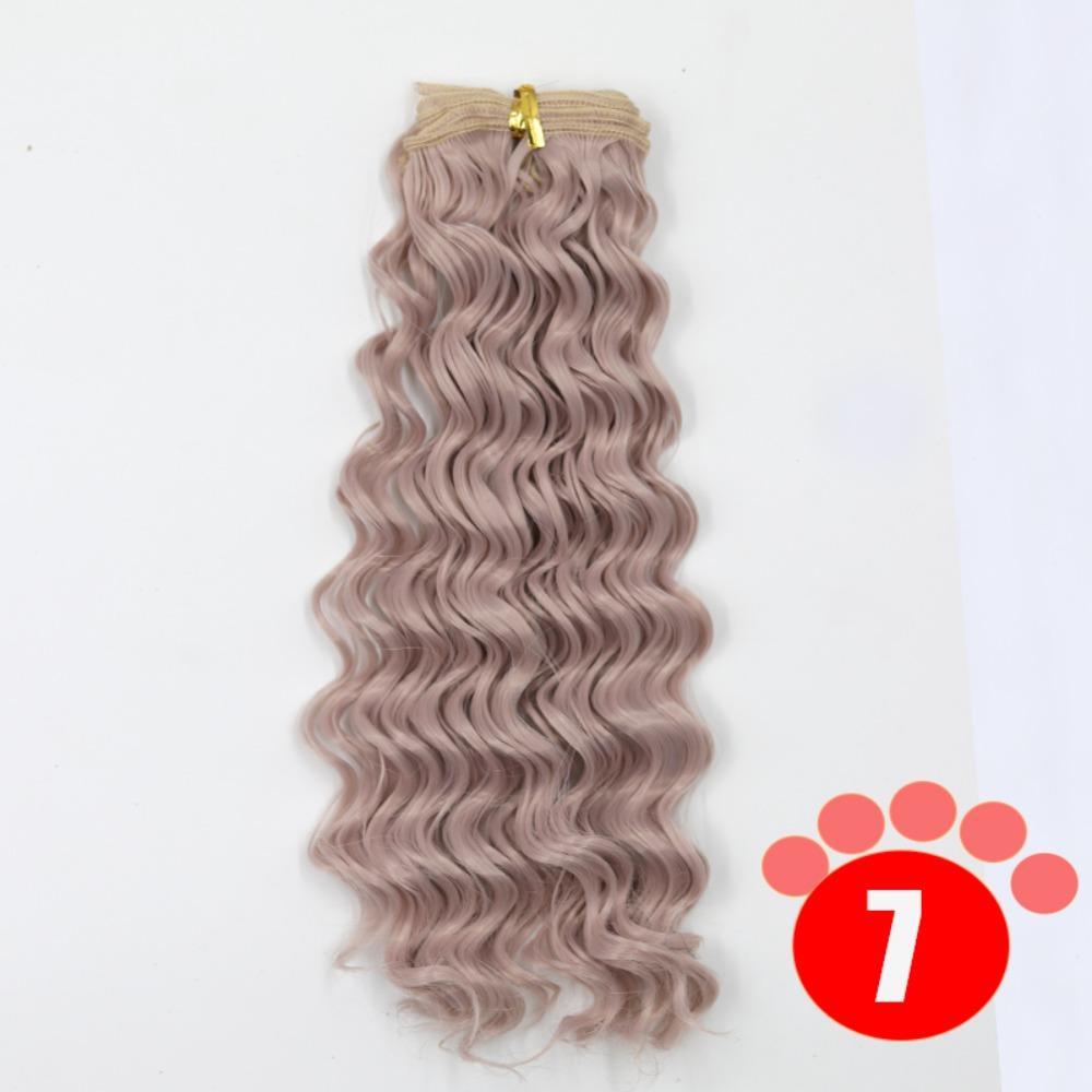 Gradient Color BJD SD Doll Hair Curly Hair Blyth Doll Wigs Accessories  Wig Making