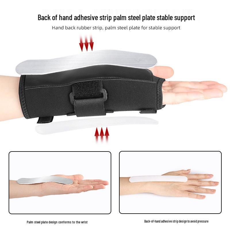 Sports Wrist Brace for Tendonitis - Compression Support Protection Strap Left чёрный