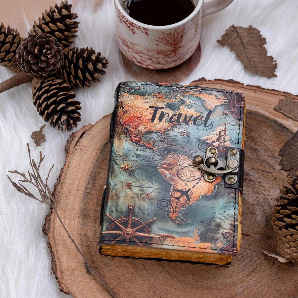 CRAFT JUNKY Vintage Leather Journal Diary for Women & Men Travel Diary Notebook for Writing