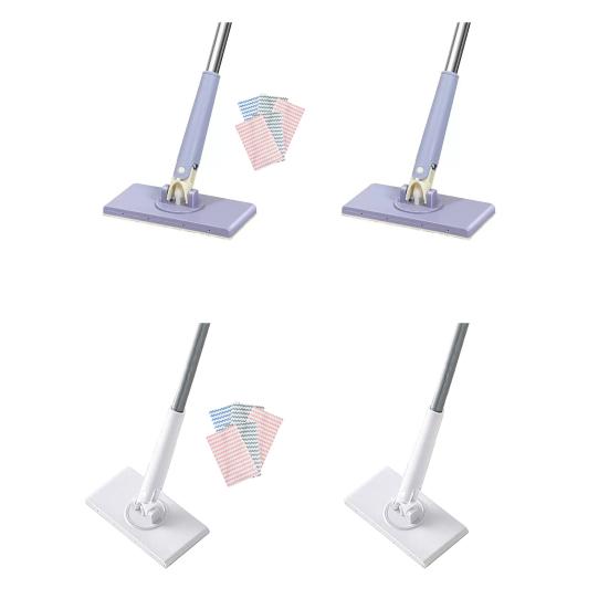 Mini Mop com Cabeça Giratória Mãos Livres Cabo de Empurrar e Puxar Cantos Apertados Debaixo de Móveis Mop para Espaços Pequenos Ferramenta de Limpeza Doméstica