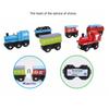 Non-Toxic Wooden Magnetic Train Kids Train Toy Anime Locomotive Car Toys Wooden Track Train Railway Vehicles Children Birthday Gifts