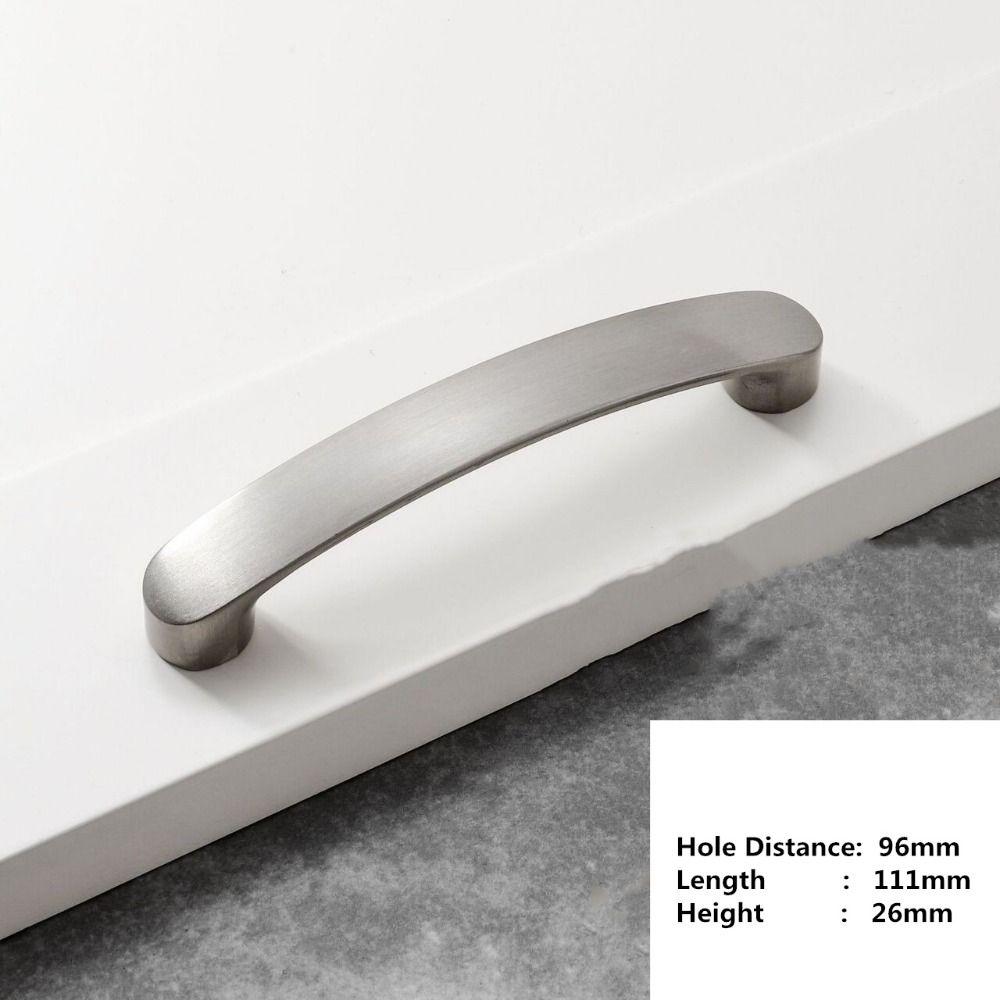 Modern Kitchen Drawer Cabinet Brushed Silver Furniture Hardware  Home Improvement
