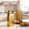 Stainless Steel 4-Sided Grater for Vegetables, Fruits, Cheese, & Ginger