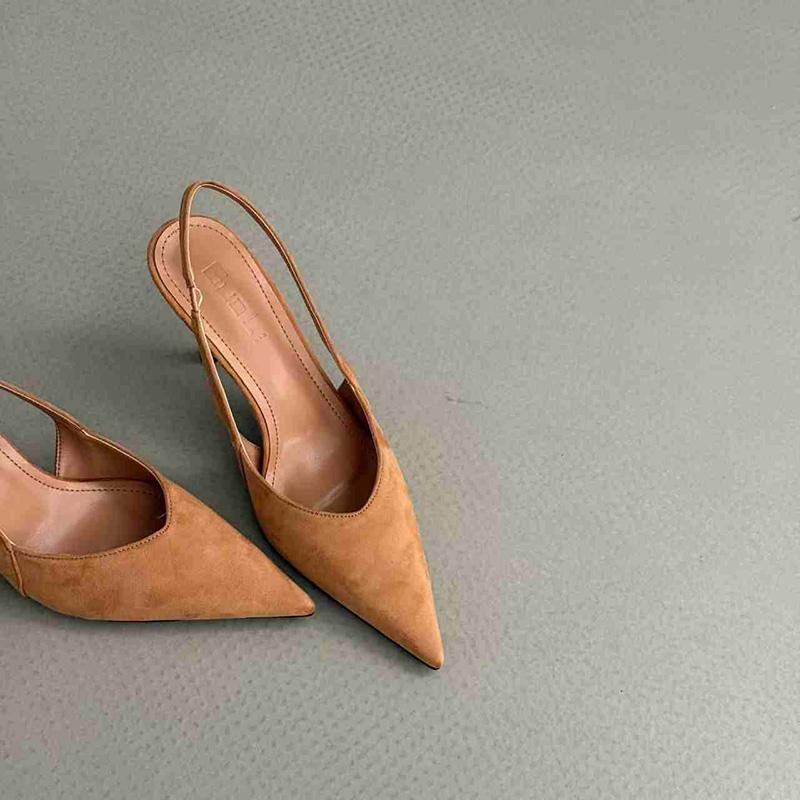 

Мода 2025 Лето Леопардовые Женские Босоножки на Высоком Каблуке Модные Туфли с Острым Носком Дизайнерский Стиль Банкетные Вечерние Босоножки Туфли 35 светло-коричневого