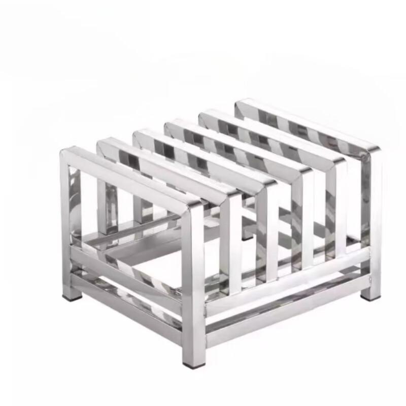 Stainless Steel 5-Slot Knife and Cutting Board Rack