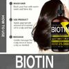 Biotin Hair Oil - Pure Liquid Vitamin, Hair Care, Hair Shine Enhancer - Unisex