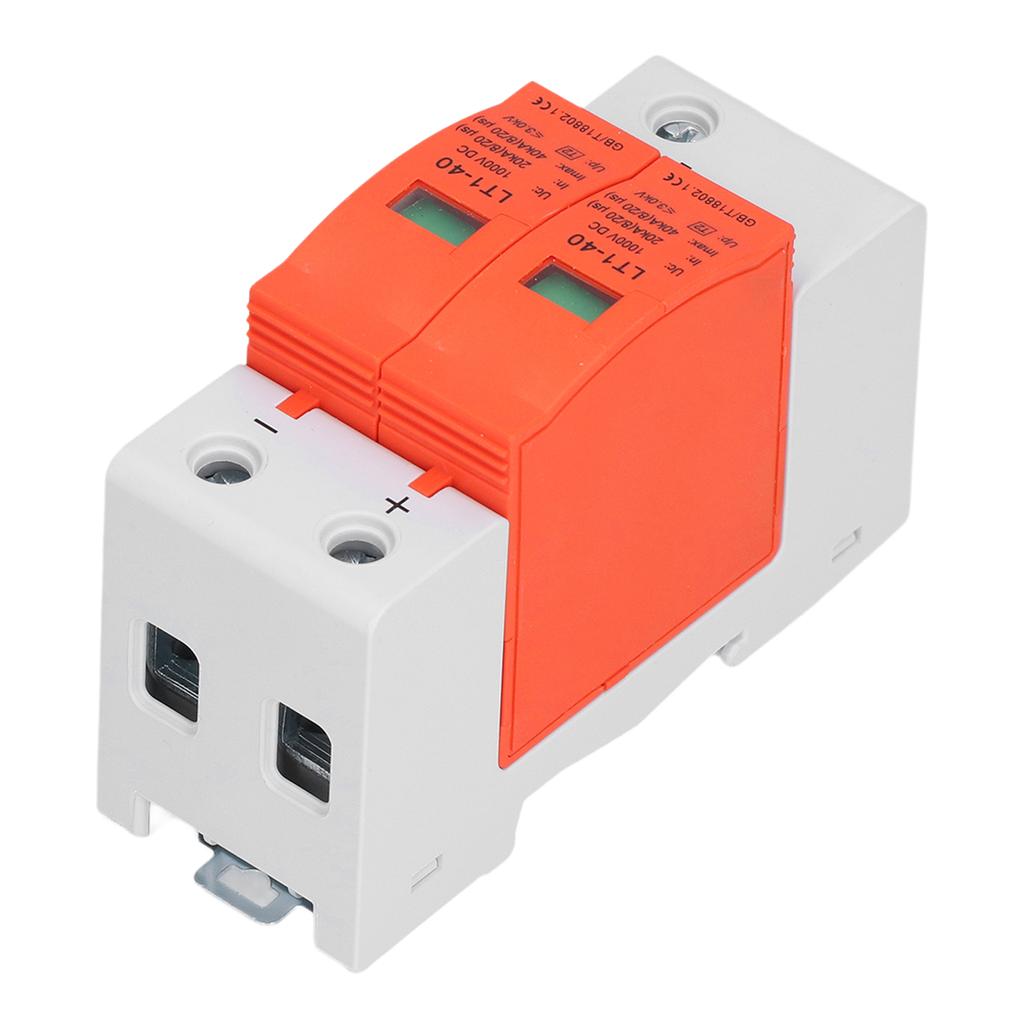Voltage Surge Arrester Device 2P Protective DC Photovoltaic Protector 20‑40KA 1000V LT1‑40