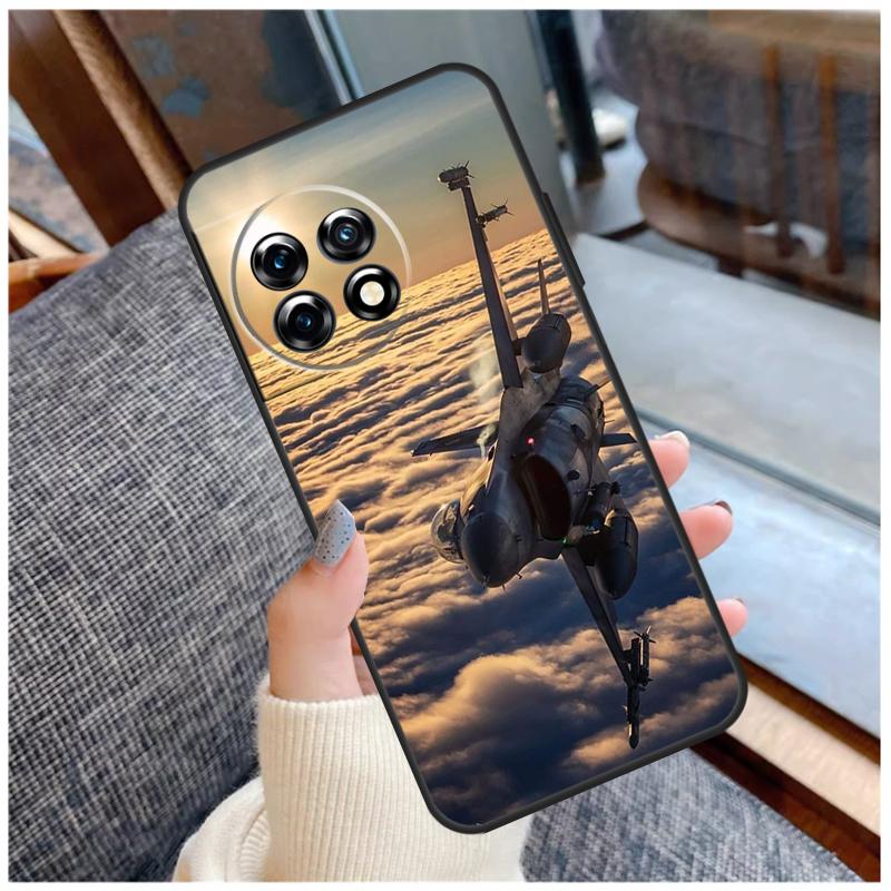 Military Aircraft Warship Fighter Case For OnePlus 13R 13T 12R 10R 10T 15 13 12 11 10 9 Pro Nord 5 CE 2 3 4 Lite N20 N30 Coque