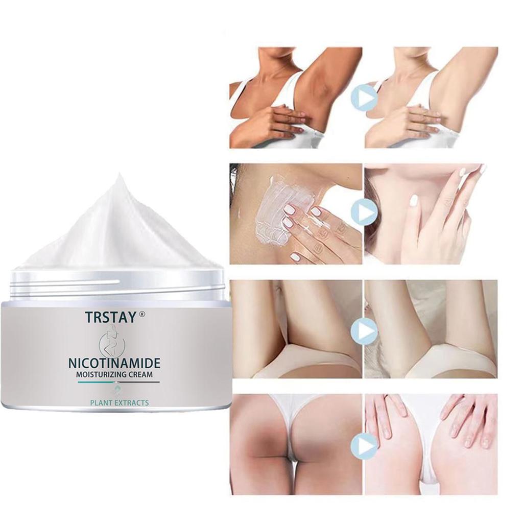 Whitening cream brightens the skin, deeply moisturizes, reduces wrinkles and fine lines, tightens the skin, and improves elasticity