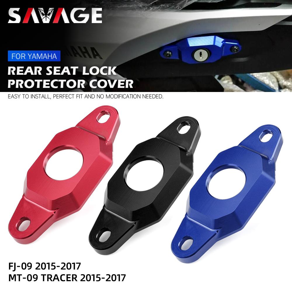 

Rear Seat Lock Cover For YAMAHA MT09 Tracer FJ-09 2015 2016 2017 MT-09 Tracer Motorcycle Accessories Protector Alternator