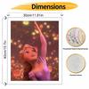 Disney Rapunzel oil painting drawing art lantern scene handmade diy painting home decoration gift