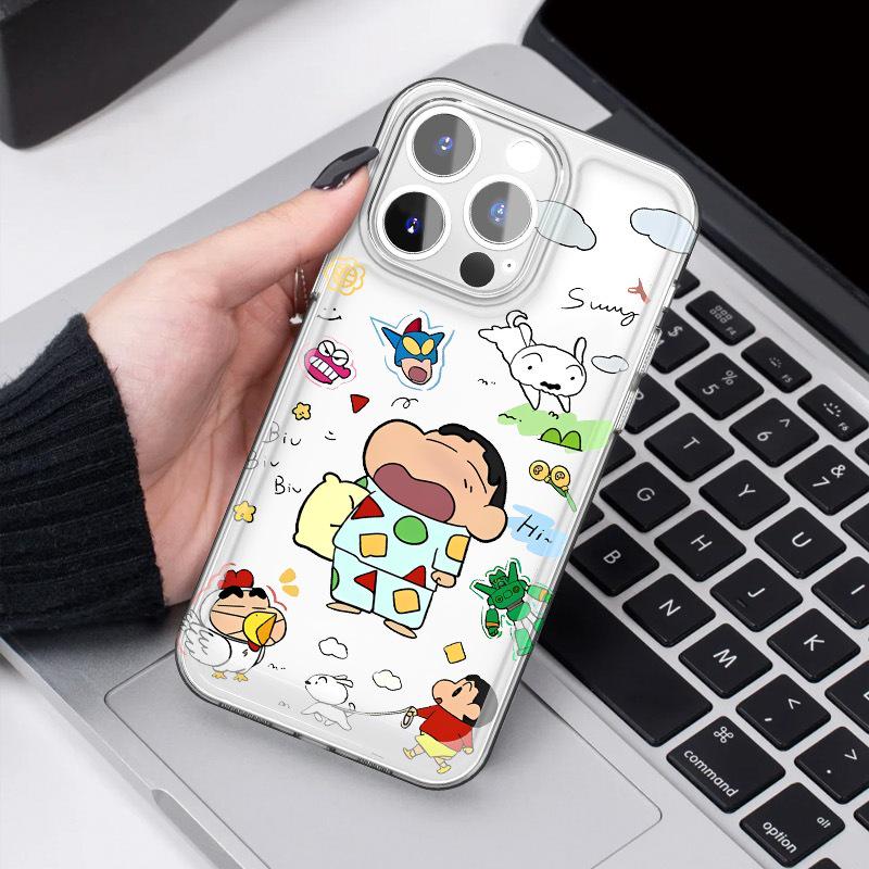 Pyjama Shin-chan Cartoon Mädchen iPhone 17 Pro Max/16 Pro/16 Plus/16E Niedliche Hülle