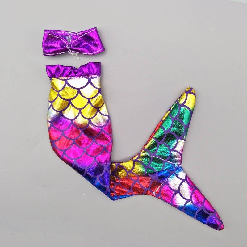 Colorful Party Dress Gown For Barbie Doll Outfits Bra & Skirt Fashion Top Bra Clothes Cosplay Genuine Mermaid Fishtail Dresses
