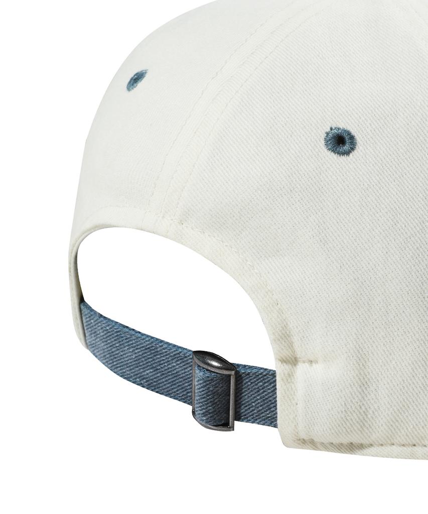 GAINSBORO Lettering Mix Cotton Ball Cap_Cream/Navy