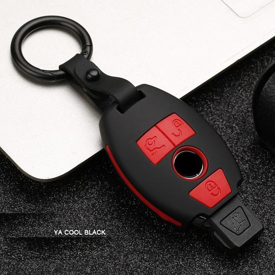 ABS Carbon Fiber Car Remote  Key Case Cover for Mercedes Benz A B R G Class GLK GLA W204 W251 W463 W176