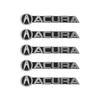 DEVENTORZ Acura Car Horn Logo Sticker Car Logo Decoration Sticker Set of 5 3D
