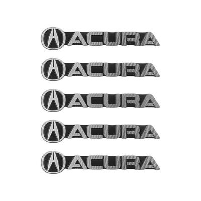 DEVENTORZ Acura Car Horn Logo Sticker Car Logo Decoration Sticker Set of 5 3D