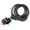 Bike Lock 5 Digit Code Combination Bicycle Security Lock Steel Cable Spiral Bike Cycling Bicycle Lock 120cm Chain Padlock 12mm