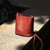 2026 Bucket Bag, Retro Commuter Bag, Versatile Genuine Leather Single-shoulder Handbag