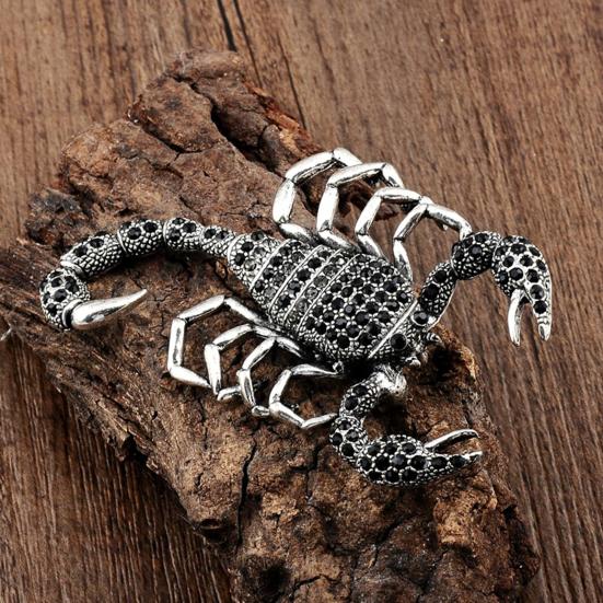 Brosche Anstecknadel Skorpion Strass Schmuck Funkelnde Tierbrosche Kleiderdeko