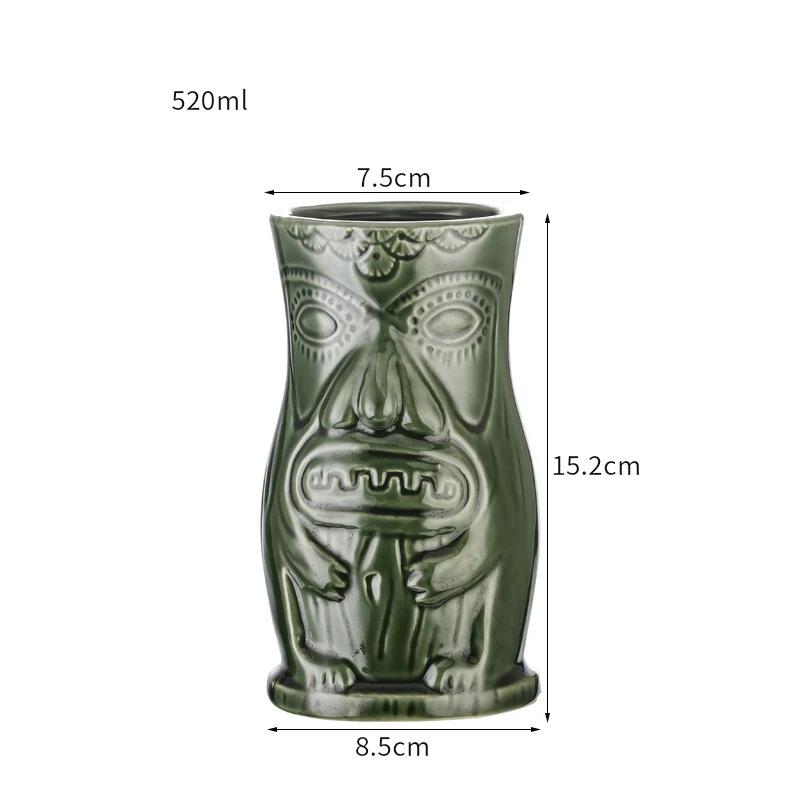 60 Types Ceramic Hawaii Tiki Mugs Creative Cocktail Glasses Beer Glass Martini Glasses Wine Glass Funny Cup Gift for Men