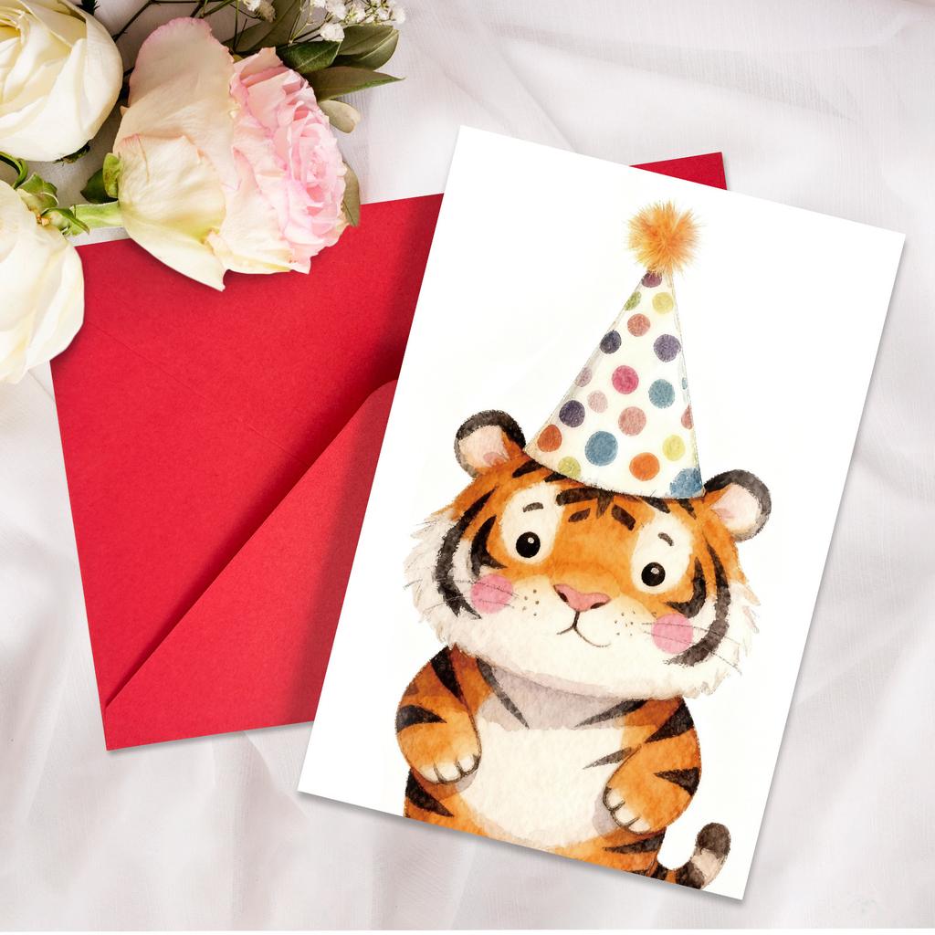 Creative Greeting Card Envelope Set Cute Animal Birthday Wishes Message Card Handwritten Card Greeting Card