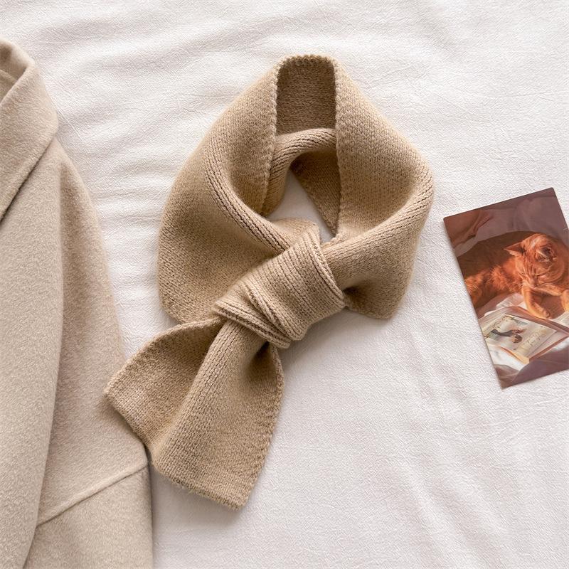Luxury Neck Warmer Scarf For Women Men Winter Knitting Tassel Pashmina Shawl Faux Cashmere Warps Autumn Warm Elegant Blanket