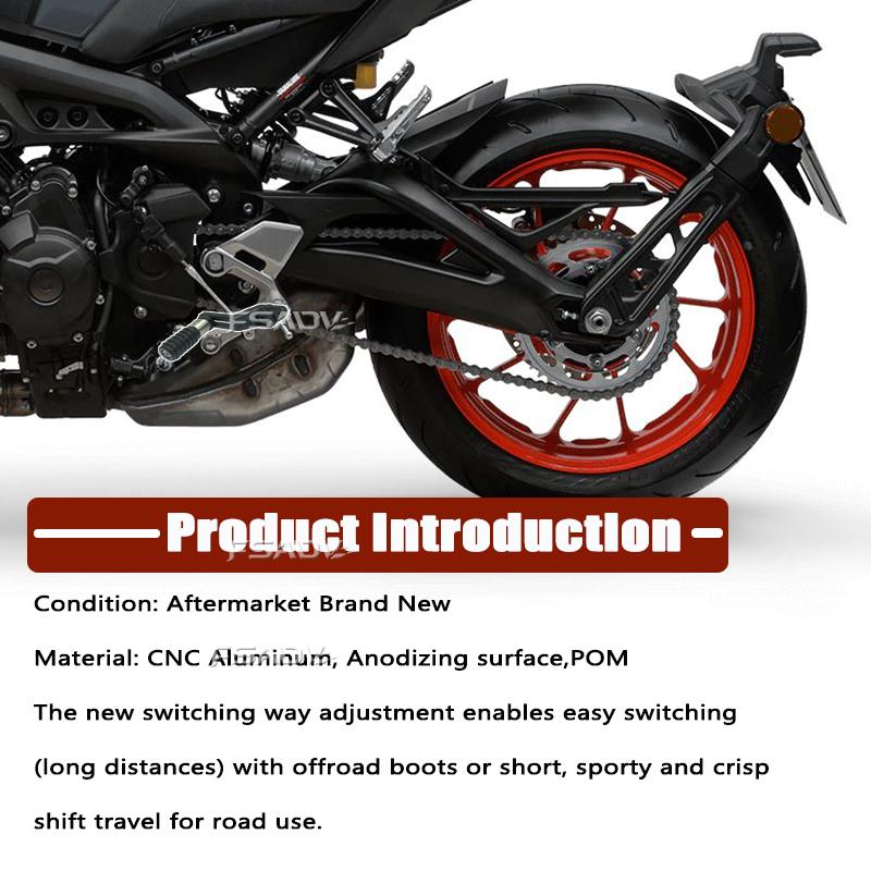 For YAMAHA MT-09 Adjustable Folding Gear Shifter Shift Pedal Lever MT 09 2020-2024 2021 2022 2023 Motorcycle Accessories