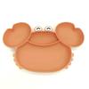 Children S Silicone Compartmentalized Dinner Plate Cartoon Plate Infant Auxiliary Food Tableware Fall Proof Including Suction Cups