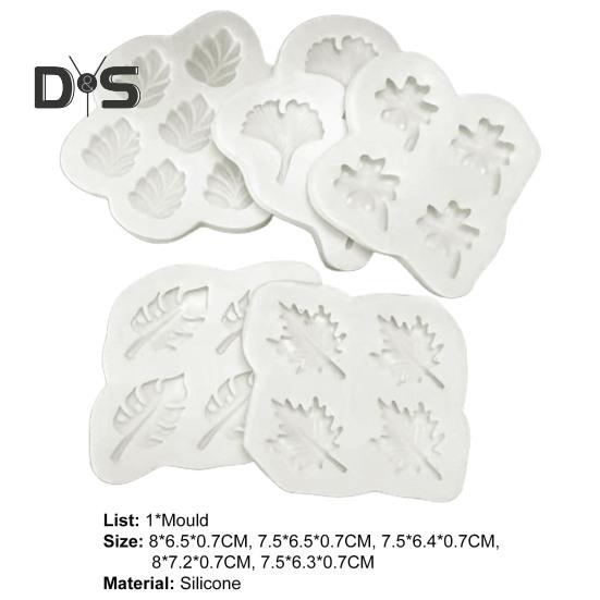 Food Grade Chocolate Mold Heat Resistant Silicone Leaf Shaped Handmade Cake Pastry Mold Baking Tool Kitchen Supplies