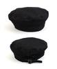 Belted Washed Black Denim Beret
