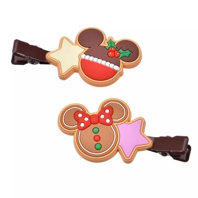 Disney Mickey & Minnie Saç Tokası Seti Noel Kurabiyeleri Japonya YENİ Disney Mağazası